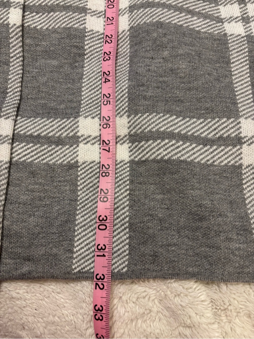 Anne Klein Gray and White Plaid Double-Breasted Jacket Pea Coat size XL - Picture 8 of 10